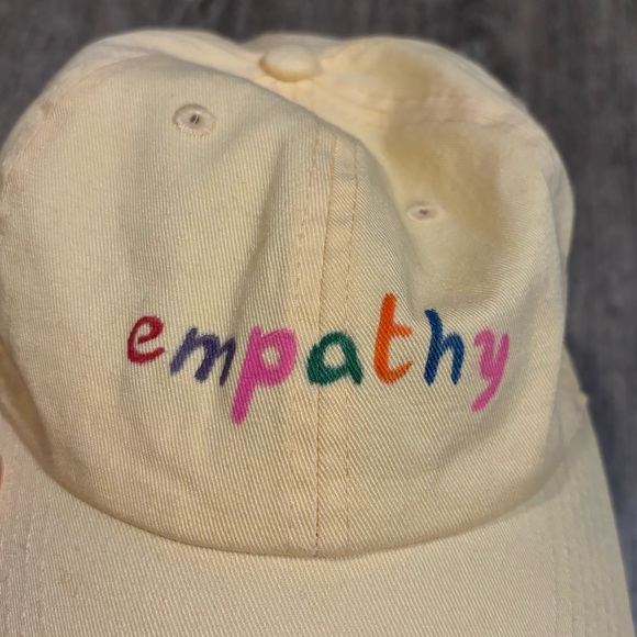 Yellow be kind / empathy baseball cap - Picture 3 of 4